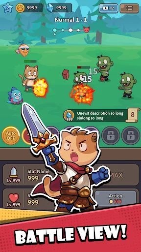 Idle Doge Battle ডাউনলোড করুন – সেরা আইডল আরপিজি গেম - Screenshot 1