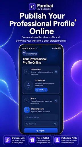 Fambai CV Builder ডাউনলোড করুন – ATS ফ্রেন্ডলি সিভি ও পোর্টফোলিও - Screenshot 5
