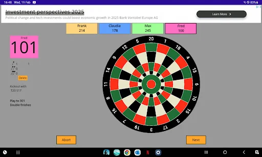 Darts ডাউনলোড করুন – সেরা ডার্টস স্কোরবোর্ড ও ট্রেনিং অ্যাপ - Screenshot 15