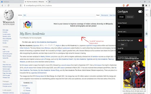 Scroller ডাউনলোড করুন – Chrome এর সেরা অটো স্ক্রল এক্সটেনশন - Screenshot 4