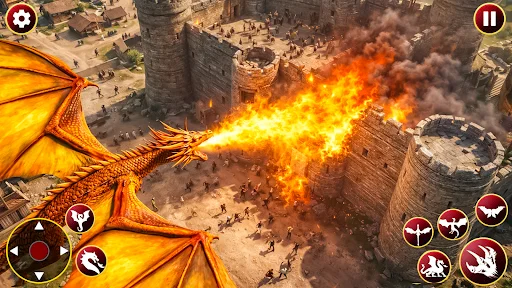 Flying Dragon Sim ডাউনলোড করুন – ড্রাগন গেমের অভিজ্ঞতা নিন - Screenshot 3