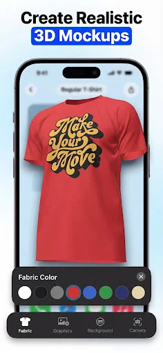 ThreadCam: 3D Clothing Mockups ডাউনলোড করুন – সেরা টি-শার্ট ডিজাইনার - Screenshot 1