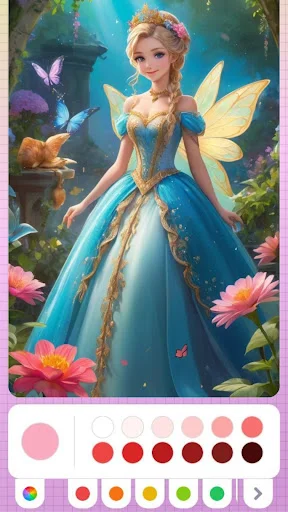 Princess Coloring Fairy Land ডাউনলোড করুন – জাদুকরী কালারিং গেম - Screenshot 3