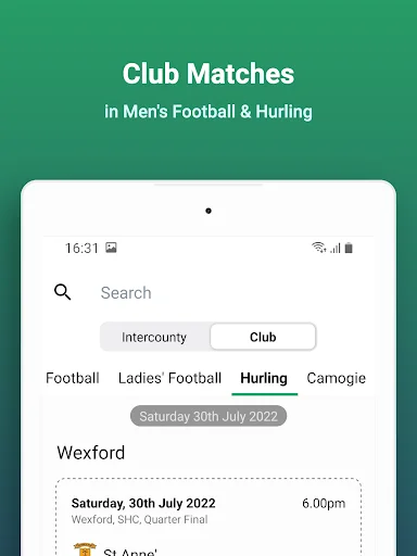 Score Beo ডাউনলোড করুন – GAA, LGFA ও Camogie লাইভ স্কোর আপডেট - Screenshot 8