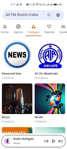 All FM Radio India ডাউনলোড করুন – লাইভ মিউজিক ও নিউজ শুনুন - Screenshot 5