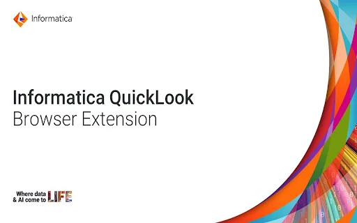 Informatica QuickLook ডাউনলোড করুন – ডেটা গভর্নেন্স সহজ করুন - Screenshot 1