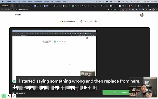 Vento Chrome Extension ডাউনলোড করুন – সেরা স্ক্রিন রেকর্ডার - Screenshot 1