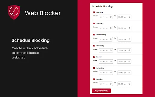 Web Blocker ডাউনলোড করুন – আনলিমিটেড ওয়েবসাইট ব্লক করুন বিনামূল্যে - Screenshot 3
