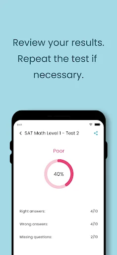 Test Me! – SAT, TOEFL & GRE প্রস্তুতির সেরা অ্যাপ ডাউনলোড করুন - Screenshot 4