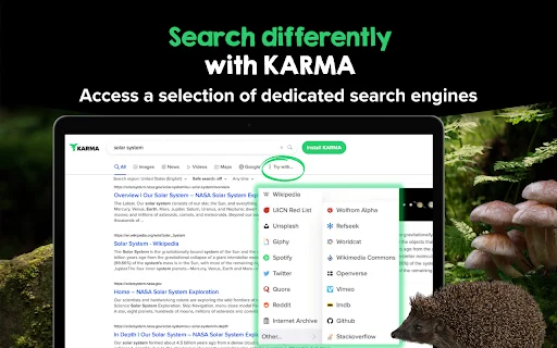 KARMA ডাউনলোড করুন – পরিবেশ ও প্রাণী রক্ষায় সেরা সার্চ ইঞ্জিন - Screenshot 3