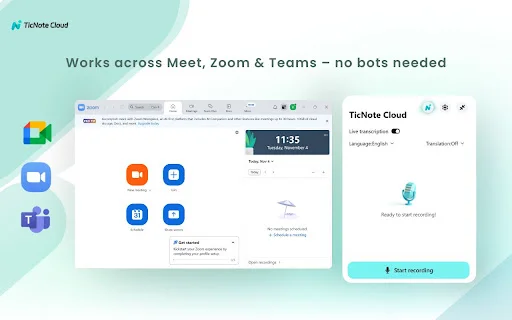 TicNote Cloud ডাউনলোড করুন – এআই মিটিং নোট ও ট্রান্সক্রিপশন - Screenshot 4