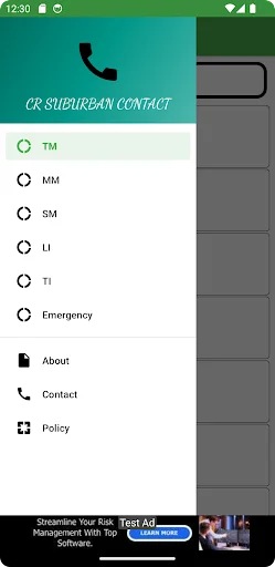 CR Suburban Contacts ডাউনলোড করুন – সেন্ট্রাল রেলওয়ে কন্টাক্ট অ্যাপ - Screenshot 1