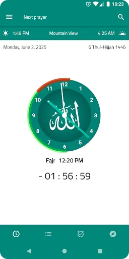 Salatimes Adhan ডাউনলোড করুন – সঠিক নামাজের সময় ও কিবলা - Screenshot 1