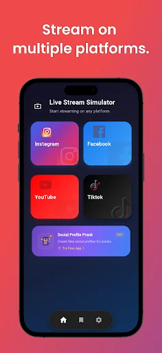 Fake Live Stream Prank ডাউনলোড করুন – ভাইরাল লাইভ ভিডিও তৈরি করুন - Screenshot 1
