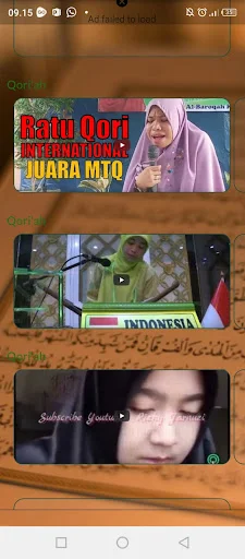 Qoriah Putri Internasional ডাউনলোড করুন – সেরা কোরআন তেলাওয়াত - Screenshot 6