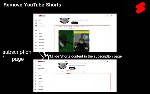 YouTube Shorts সরান – বিজ্ঞাপন ও শর্টস মুক্ত ভিডিও দেখুন - Screenshot 2
