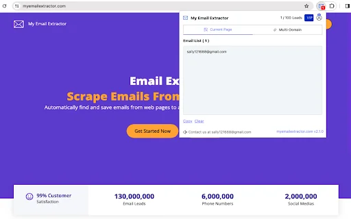Email Extractor ডাউনলোড করুন – ওয়েবসাইট থেকে ইমেইল সংগ্রহ করুন - Screenshot 2