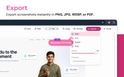 Full Page Screenshot ডাউনলোড করুন – সেরা ওয়েব পেজ ক্যাপচার টুল - Screenshot 2