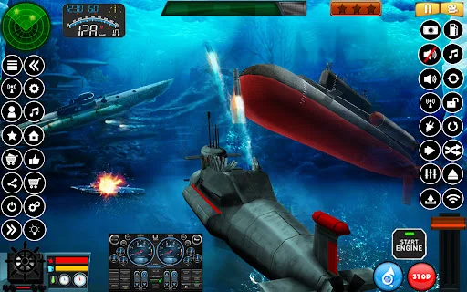 Submarine Navy Warships Battle ডাউনলোড করুন – সেরা নৌ যুদ্ধের গেম - Screenshot 1