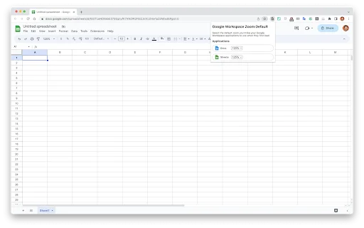 Default zoom for Google Workspace ডাউনলোড করুন – অটো জুম ফিচার - Screenshot 2