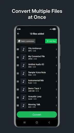 Audio Converter (MP3 AAC OPUS) ডাউনলোড করুন – সেরা অডিও কনভার্টার - Screenshot 4
