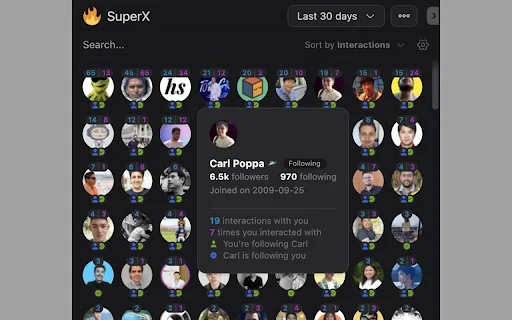 SuperX ডাউনলোড করুন – Twitter Analytics ও গ্রোথ টুলস - Screenshot 3