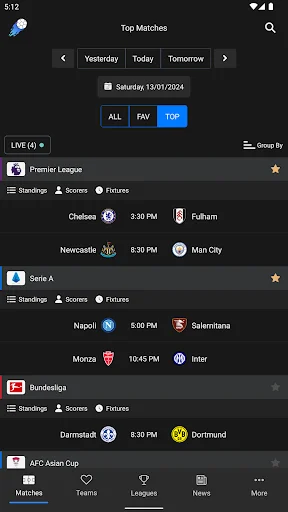 Jdwal – Soccer Simply ডাউনলোড করুন – লাইভ স্কোর ও ফুটবল আপডেট - Screenshot 9