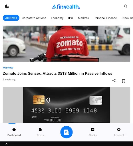 Finwealth ডাউনলোড করুন – ৬০ শব্দে লেটেস্ট স্টক ও ফিন্যান্স নিউজ - Screenshot 8