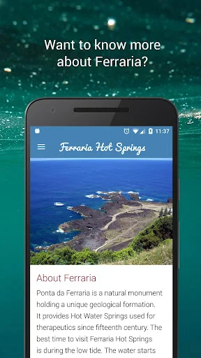 Ferraria Hot Springs অ্যাপ ডাউনলোড করুন – ভ্রমণের সেরা সময় জানুন - Screenshot 4