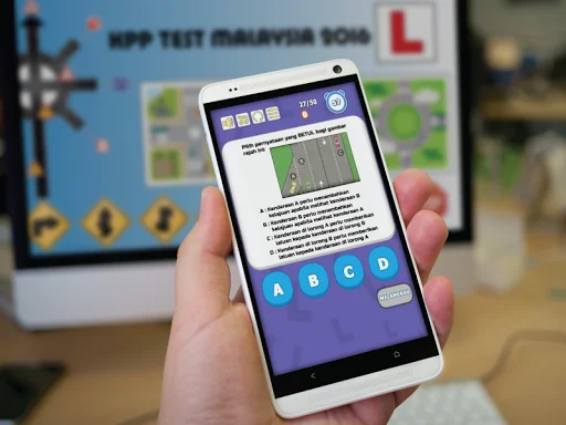 KPP Test Malaysia ডাউনলোড করুন – ২০২৬ সালের সেরা ড্রাইভিং থিওরি টেস্ট অ্যাপ - Screenshot 1