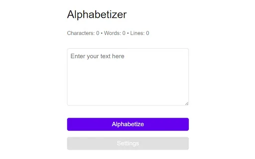 Alphabetizer ডাউনলোড করুন – সহজে টেক্সট সাজান ও অর্গানাইজ করুন - Screenshot 1