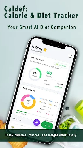 Caldef: AI Calorie Tracker ডাউনলোড করুন – সেরা ক্যালোরি কাউন্টার - Screenshot 1
