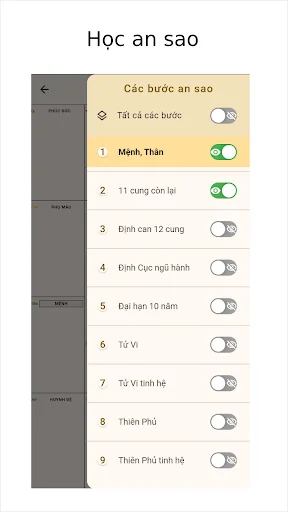 Lập Lá Số Tử Vi ডাউনলোড করুন – রাশিফল ও জ্যোতিষশাস্ত্রের সেরা অ্যাপ - Screenshot 3