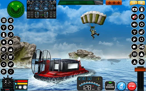 US Army Hovercraft Simulator ডাউনলোড করুন – সেরা মিলিটারী গেম - Screenshot 20