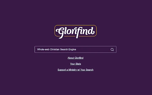 Glorifind ডাউনলোড করুন – খ্রিস্টানদের জন্য সেরা নিরাপদ সার্চ ইঞ্জিন - Screenshot 1