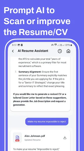AI Resume Maker ডাউনলোড করুন – প্রফেশনাল সিভি তৈরি করুন সহজেই - Screenshot 4