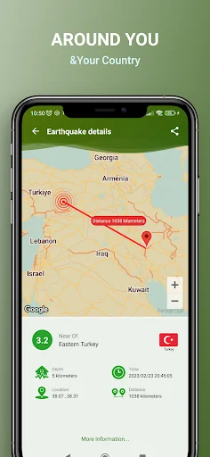 Earthquakes Near Me ডাউনলোড করুন – রিয়েল-টাইম ভূমিকম্প সতর্কতা - Screenshot 8