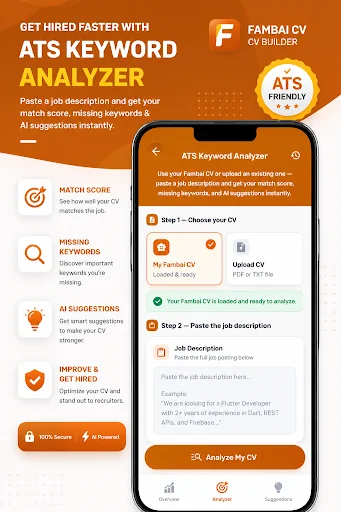 Fambai CV Builder ডাউনলোড করুন – ATS ফ্রেন্ডলি সিভি ও পোর্টফোলিও - Screenshot 3