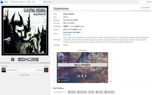 EvenBetterRYM ডাউনলোড করুন – RateYourMusic এর জন্য সেরা টুল - Screenshot 1