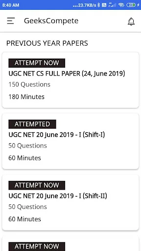UGC NET Computer Science Tests ডাউনলোড করুন – সেরা প্রস্তুতি - Screenshot 3