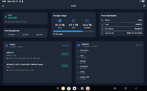 NASDeck – TrueNAS সার্ভার নিয়ন্ত্রণ ও মনিটর করুন দ্রুত - Screenshot 11