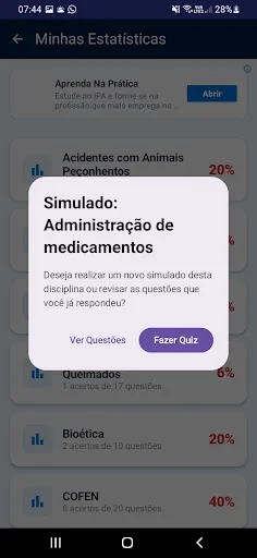 Questões de Enfermagem ডাউনলোড করুন – নার্সিং কুইজ অ্যাপ - Screenshot 6