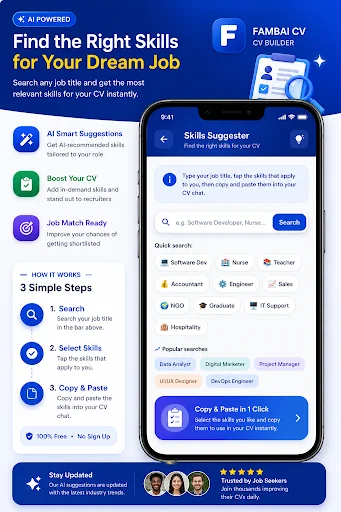 Fambai CV Builder ডাউনলোড করুন – ATS ফ্রেন্ডলি সিভি ও পোর্টফোলিও - Screenshot 1