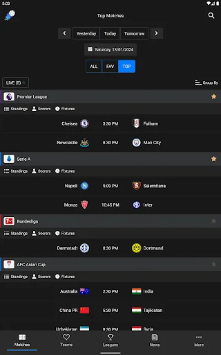 Jdwal – Soccer Simply ডাউনলোড করুন – লাইভ স্কোর ও ফুটবল আপডেট - Screenshot 15