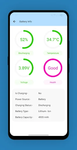 Device Temperature (heat) ডাউনলোড করুন – ব্যাটারি ও তাপমাত্রা মনিটর - Screenshot 2