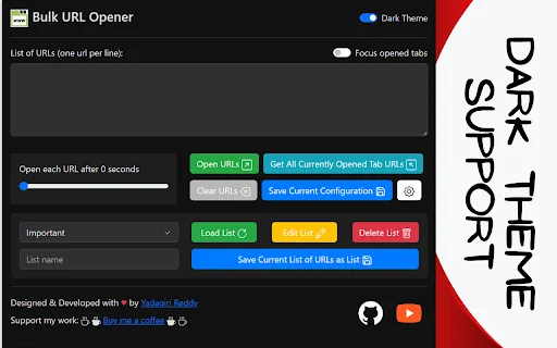 Bulk URL Opener ডাউনলোড করুন – একসাথে অনেক লিঙ্ক খোলার সেরা টুল - Screenshot 3
