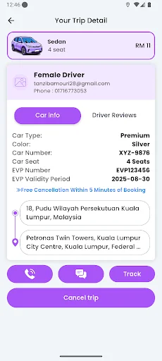 DUDU Car Malaysia ডাউনলোড করুন – মালয়েশিয়ায় পরিবেশবান্ধব ট্যাক্সি সেবা - Screenshot 3