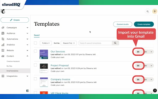 MailChimp Templates for Gmail ডাউনলোড করুন – সহজে ইমেইল পাঠান - Screenshot 3