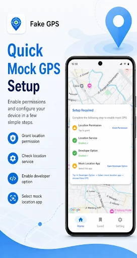 Fake GPS ডাউনলোড করুন – ডেভেলপারদের জন্য সেরা লোকেশন মকিং টুল - Screenshot 1