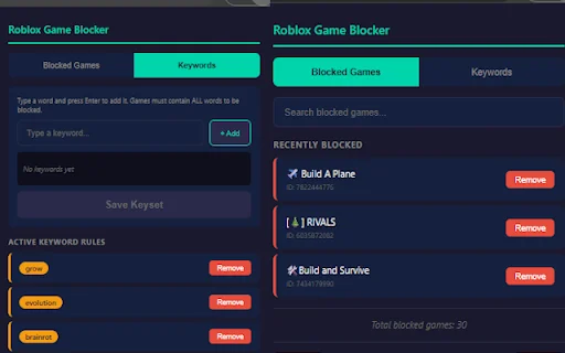 Roblox Game Blocker ডাউনলোড করুন – অপ্রয়োজনীয় গেম হাইড করুন - Screenshot 2